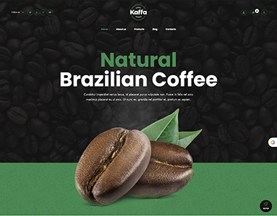 Coffee Kaffa Website Design