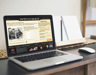 Into the West - Ancestry site design