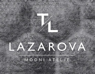 Lazarova fashion atelier logo design