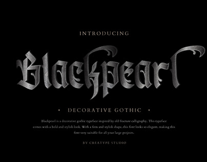 BLACKPEARL DECORATIVE GOTHIC - FREE FONT