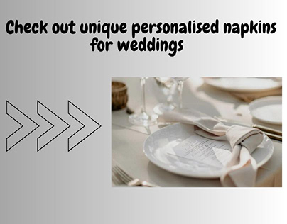 Customised Wedding Napkins