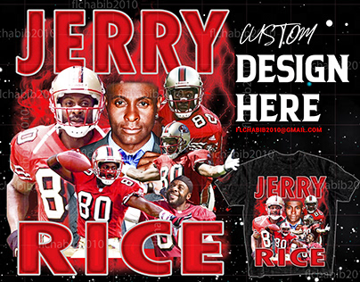 Bootleg tee Design Jerry rice