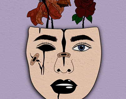 Illustration « Le masque social »