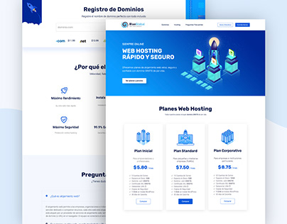 Web Design: Website WordPress for BlueGlobal