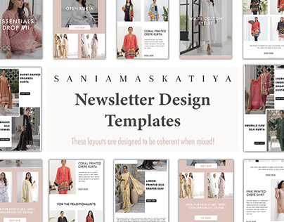 Newsletter Design Templates | Sania Maskatiya