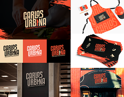 Diseño de logo Carlos Urbina Cocinero Profesional