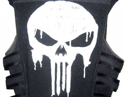 Thomas Jane Punisher Tactical Black Real Leather Vest