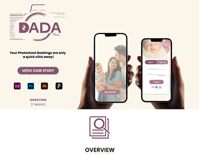 Photography Booking app-DADA CLICKS(UI/UX-CASE STUDY)