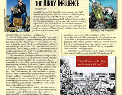 Todd McFarlane's Kirby Influence (Kirby Collector)