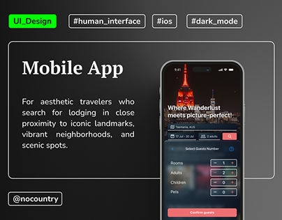 UI Design Travel Booking Mobile App
