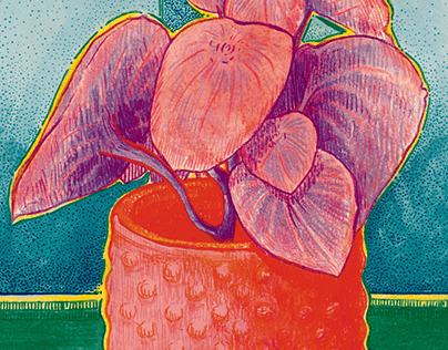 Pinkish Plant Illustration