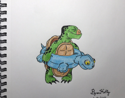 “ A Turtle Inside A Turtle” Illustration