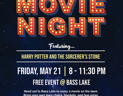 Outdoor Movie Night Event Sponsorship