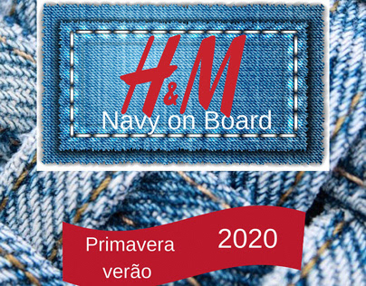 Navy on Board collection jeans for H&M