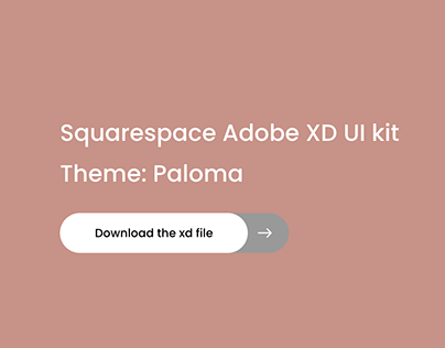 Squarespace Paloma Theme Adobe XD UI Kit