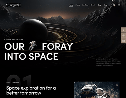 Space, Astronomy and Observatory WordPress Theme