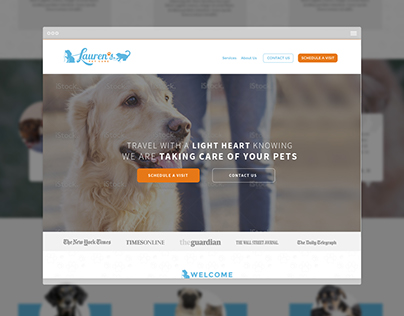Pet Care Services Homepage Design