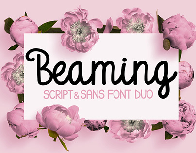 Beaming - Script & Sans Font Duo