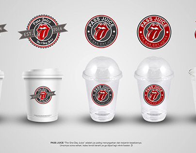 Logo PASS JUICE Theme in Cups