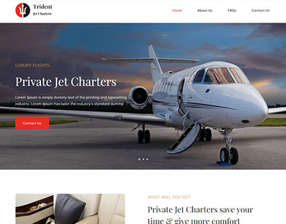 Private Jet (Wix website)