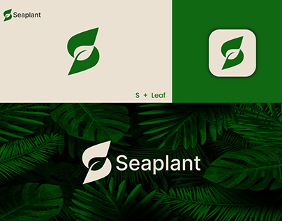 Letter S Leaf logo