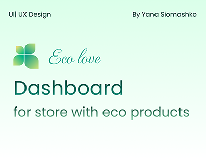 Dashboard | Store with eco products