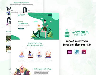 Yoga Meditation -Web Design Kit