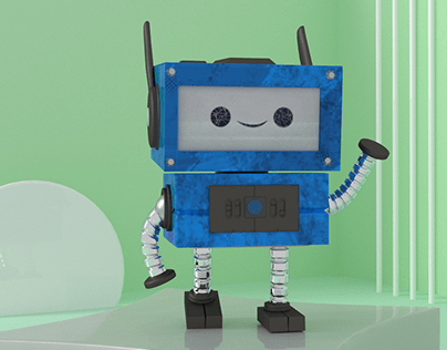 Modelado 3D: Robot simpático