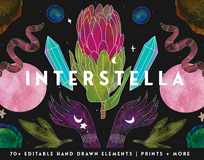 Interstella Mystic Illustrations Kit by Neon Wild