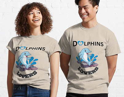 dolphin lovers classic t shirt
