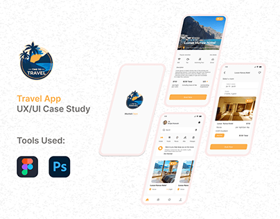 Travel App UX/ UI design Case Study