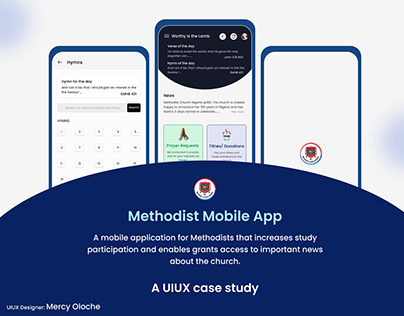 Methodist mobile app design