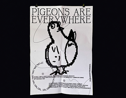 Poster »Pigeons Are Everywhere«