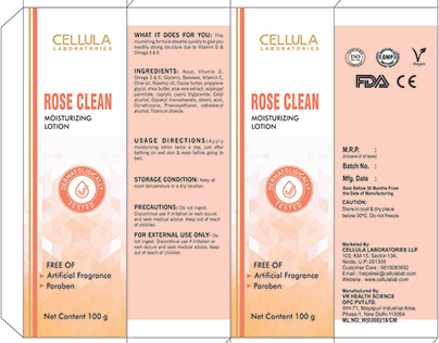 Cellula Rose Clean Moisturizing Lotion Me for Clients