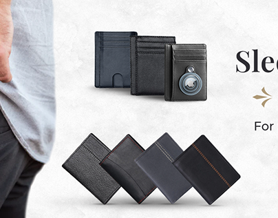 Leather Wallet Compaigne & Banner Designs
