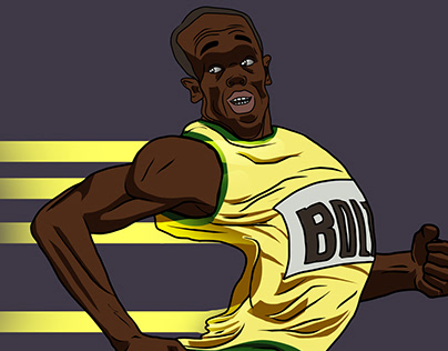 Usain Bolt Caricature