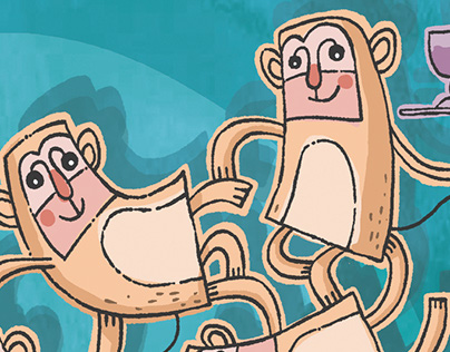 "Funny Monkeys", Print Tictail