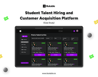 Student Talent Hiring and Customer Acquisition Platform