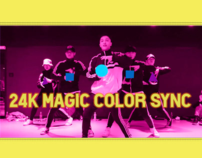 Motion graphics: 24k Magic color sync