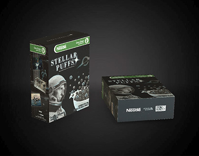 STELLAR PUFFS - INTERESTELLAR cereal box
