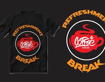 Refreshment Break Tyography T-shirt
