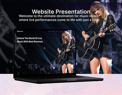 Website Presentation (Music Show Booking App)