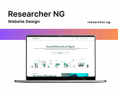 Project thumbnail - Researcher NG Website Design