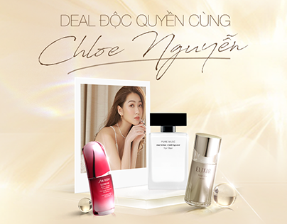 Shiseido Landing Page campaign with Chloe Nguyen