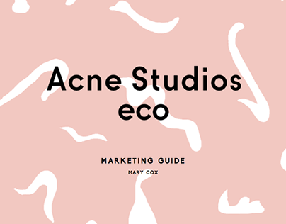 Acne Studios Eco - Final Major Project - Marketing Plan