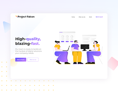 Project Falcon Studio Website
