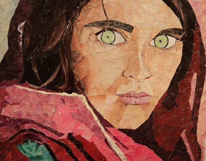 Afghan Girl Collage