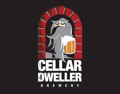 Cellar Dweller Brewery Label Design