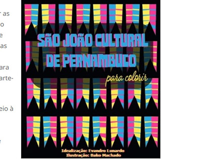 Livro São João Cultural de Pernambuco Para Colorir