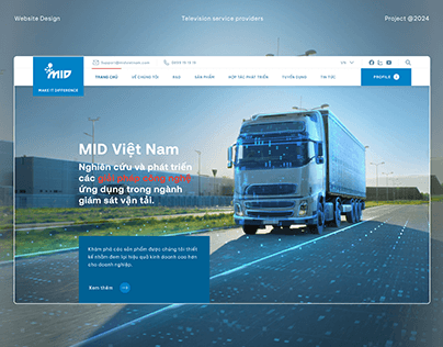 Project thumbnail - MID - Transport technology - Website design